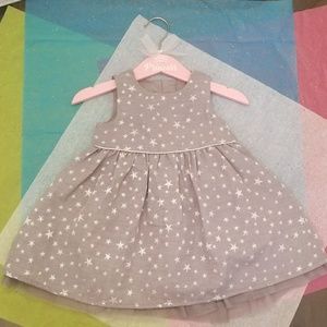 Baby Girl's Starry Gray Dress